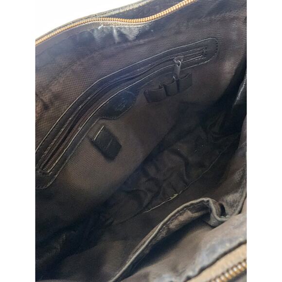 MC MARC CHANTEL Brown Leather Embossed Boho Western Hand Bag Shoulder Bag - Picture 6 of 8